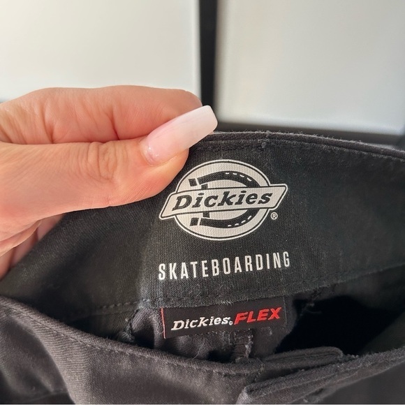 [30x30] Men’s Dickies Black Skateboard Flex Wide Leg Cargo Pants Jamie Foy - Picture 12 of 16